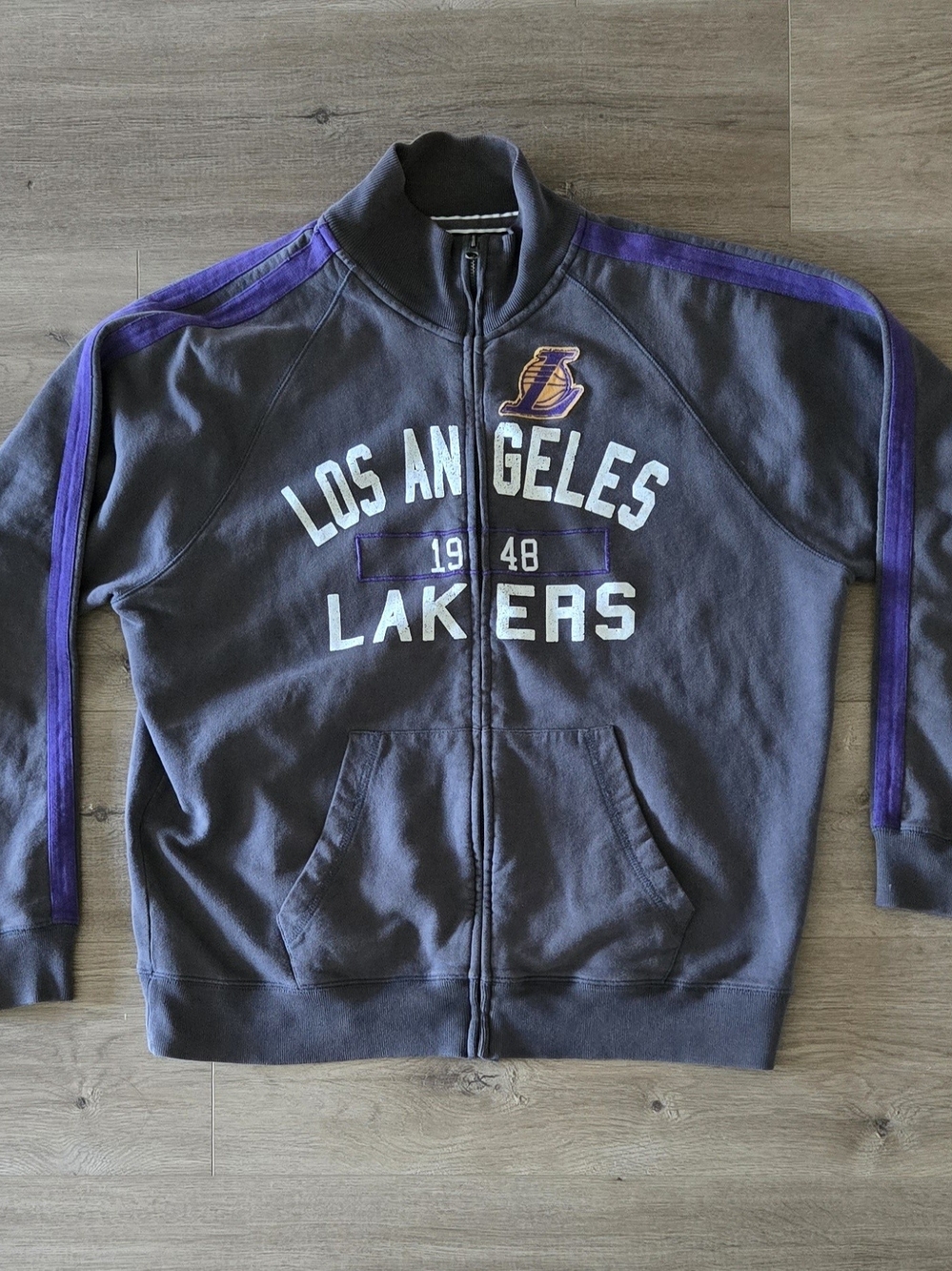 Men's Navy & Purple Full-Zip Jacket